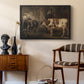 Portraits of Two Extraordinary Oxen, Property of the Earl of Powis, 1814 - Floater Framed Canvas Print