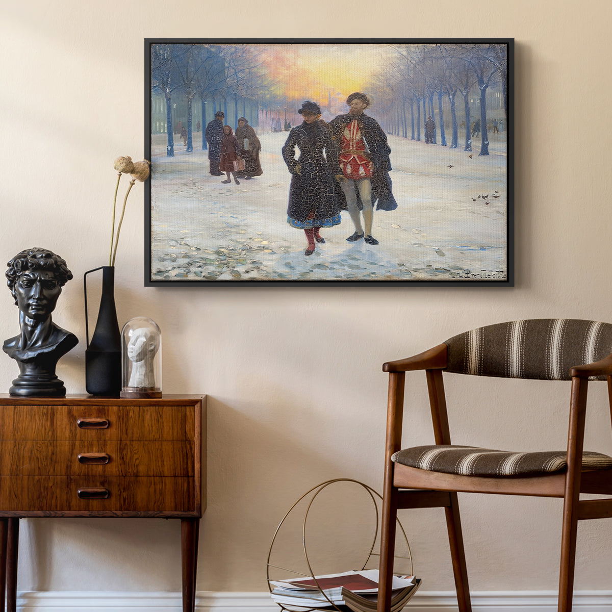 Morning after the Carnival, 1884 - Floater Framed Canvas Print