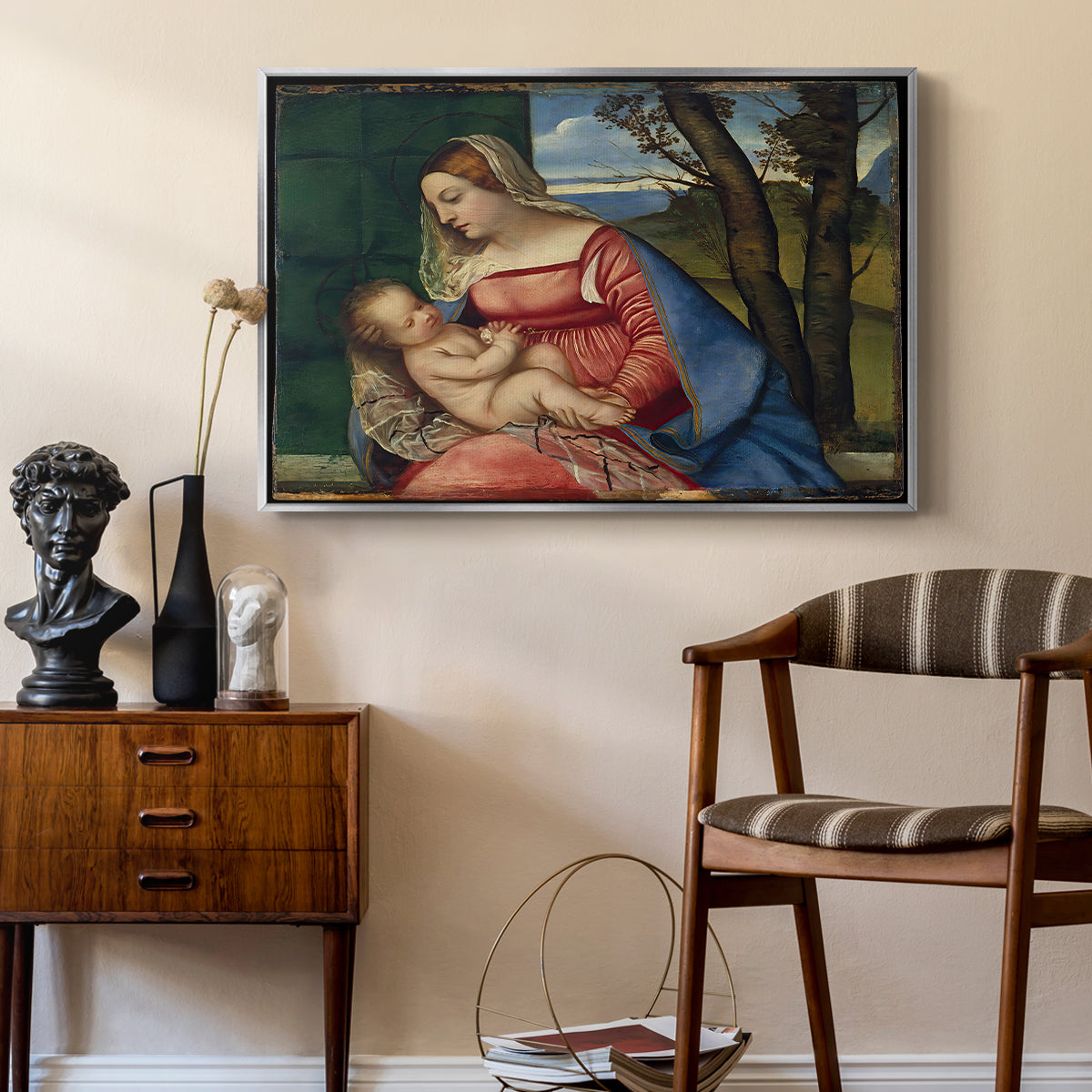 Madonna and Child, c. 1508 - Floater Framed Canvas Print