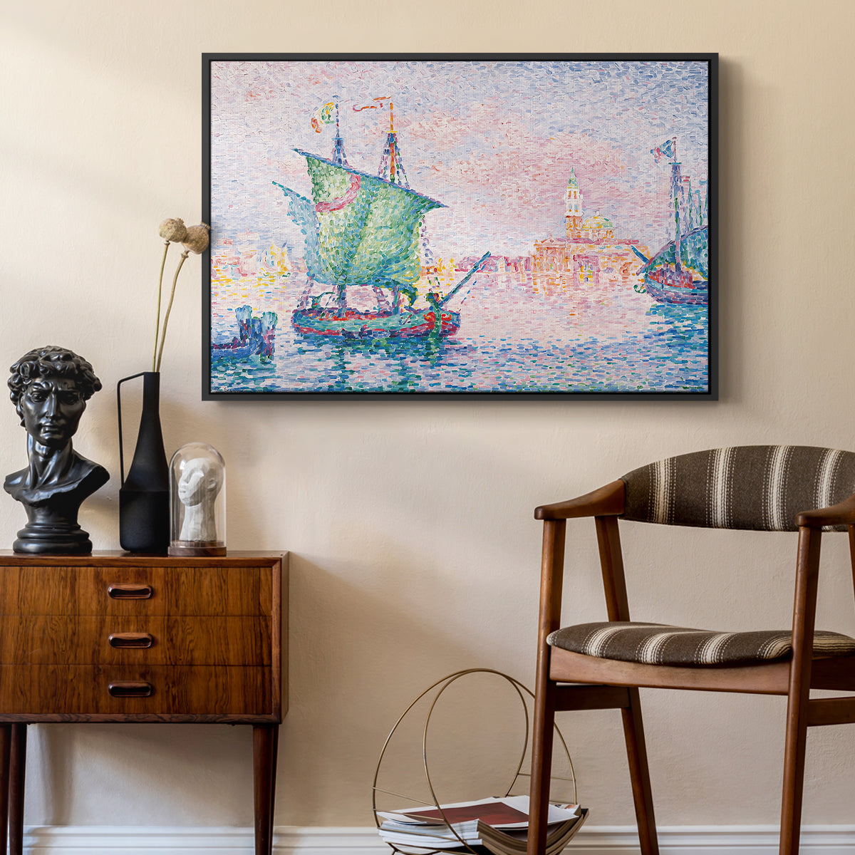 Venice, the Pink Cloud, 1909 - Floater Framed Canvas Print