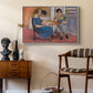 Domino Players, 1921 - Floater Framed Canvas Print