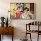Woman Seated in an Armchair, c. 1920 - Floater Framed Canvas Print