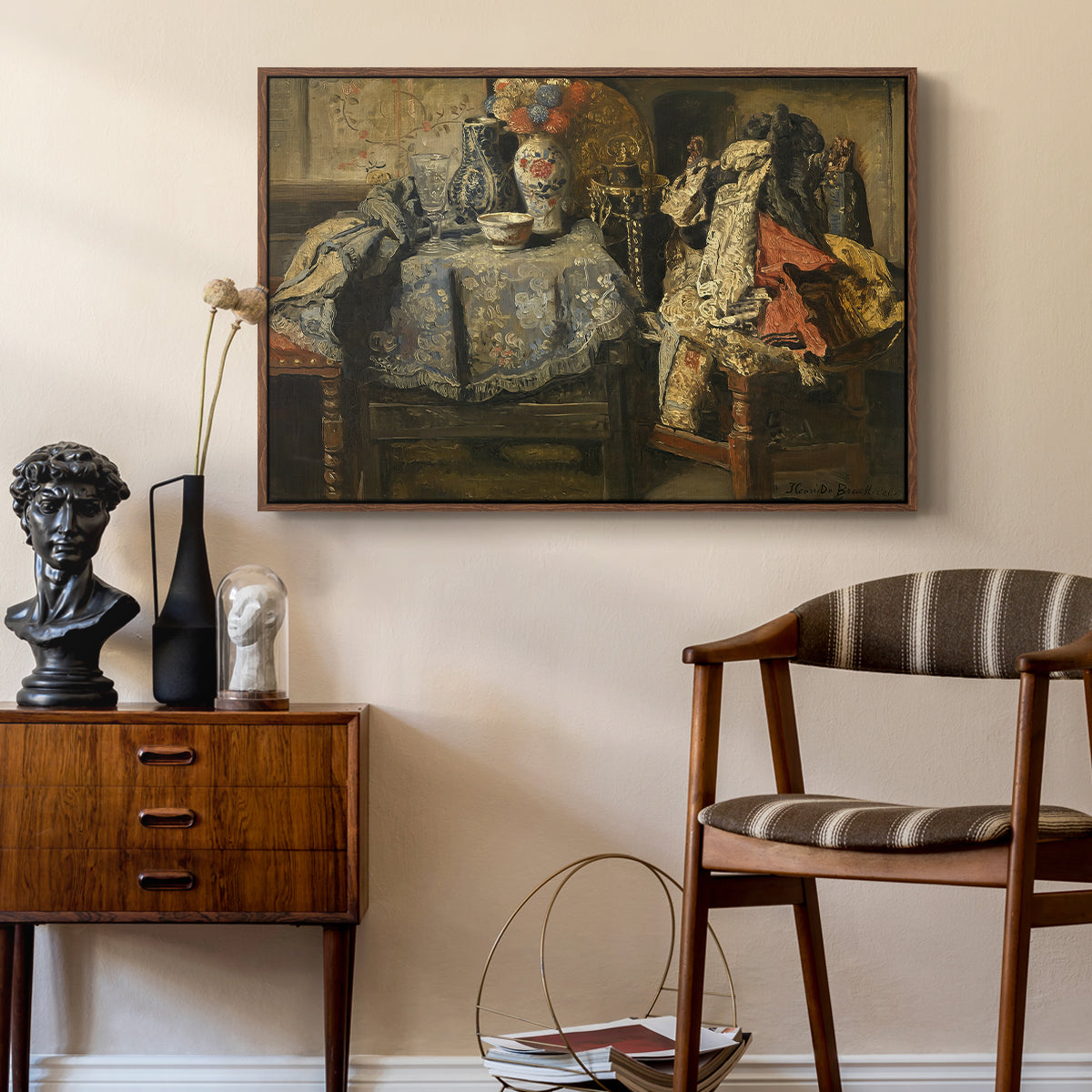 Still Life Requisites, 1885 - Floater Framed Canvas Print