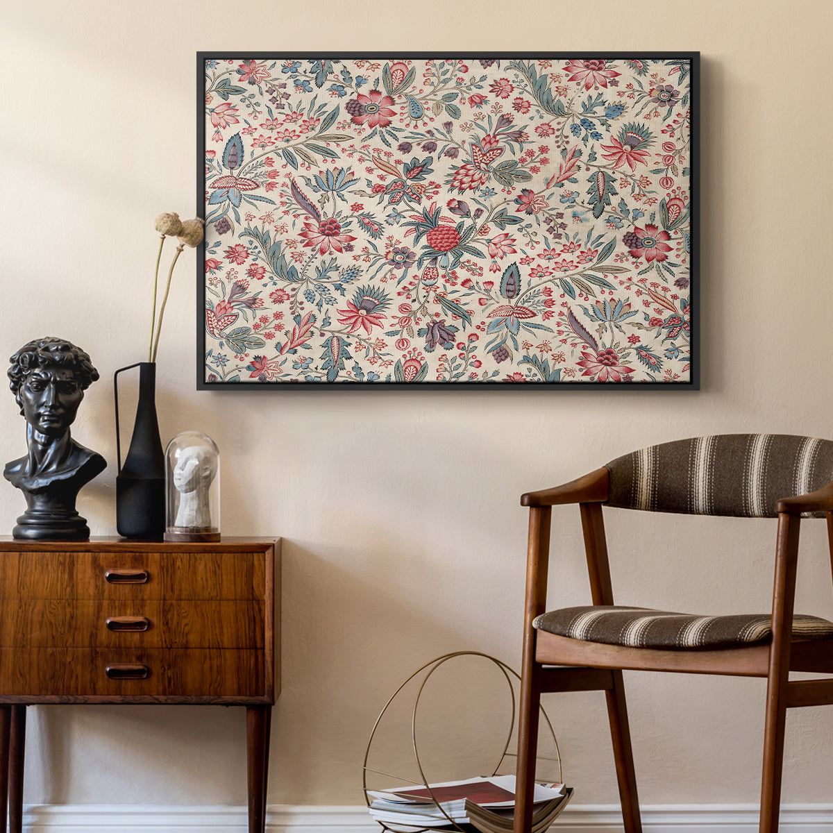 Anaras - Cream, c. 1775-1800 - Floater Framed Canvas Print