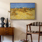Wheat Field with Sheaves (Harvest in Provence), 1888 - Floater Framed Canvas Print