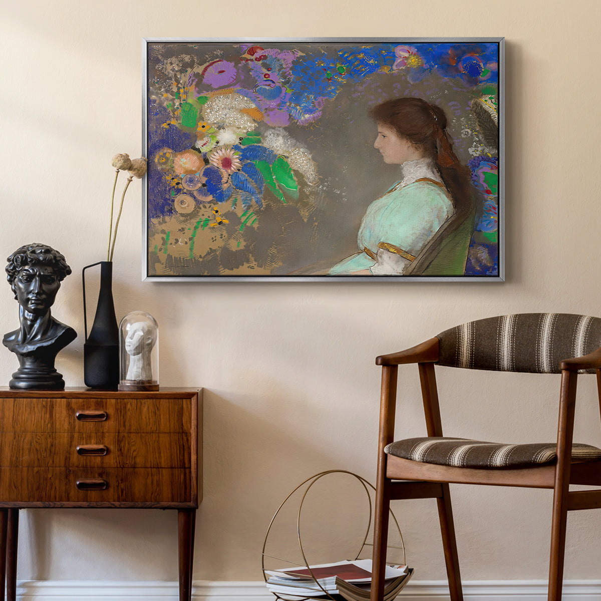 Portrait of Violette Heymann, 1910 - Floater Framed Canvas Print