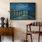 Starry Night Over the Rhône, 1888 - Floater Framed Canvas Print