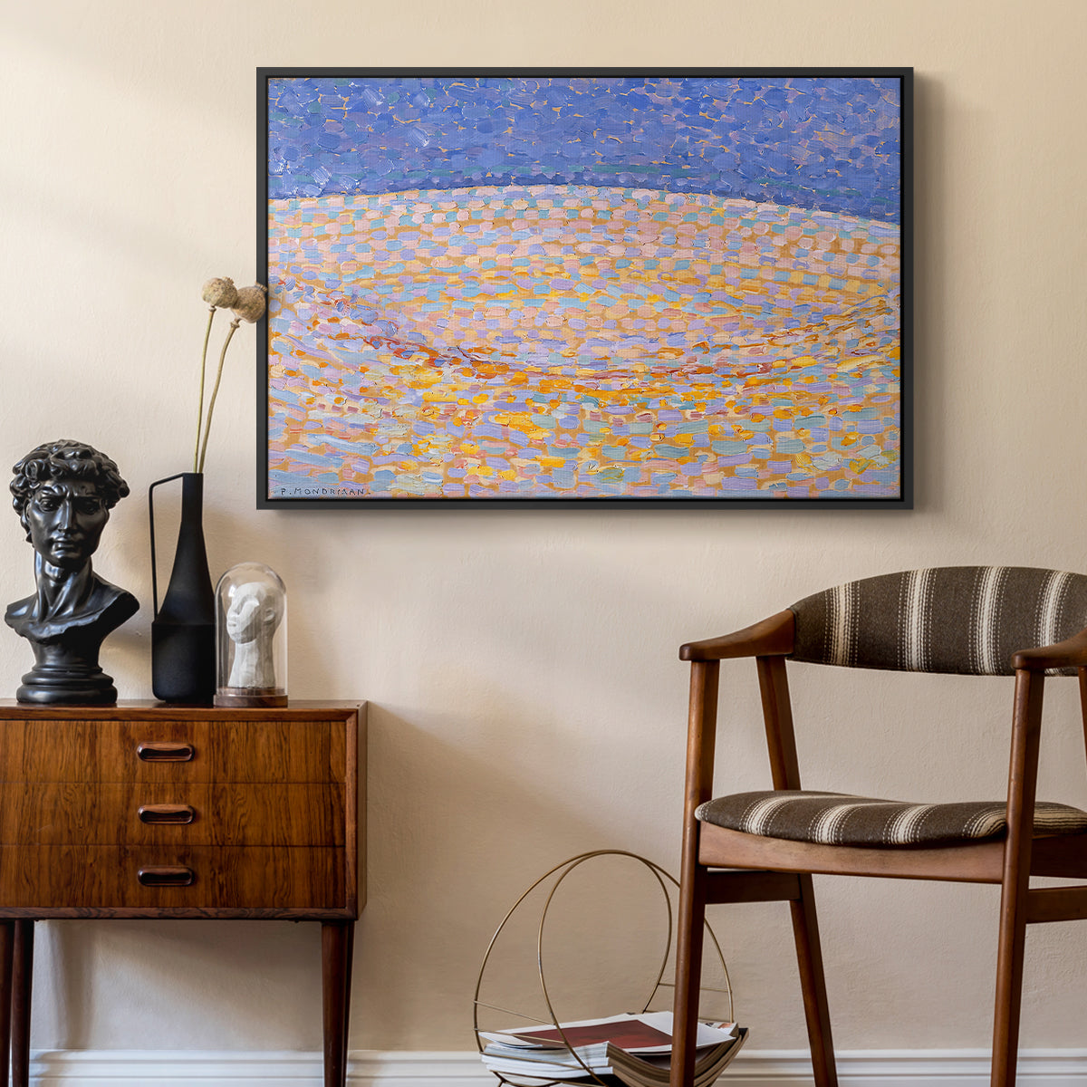 Dune III, 1909 - Floater Framed Canvas Print