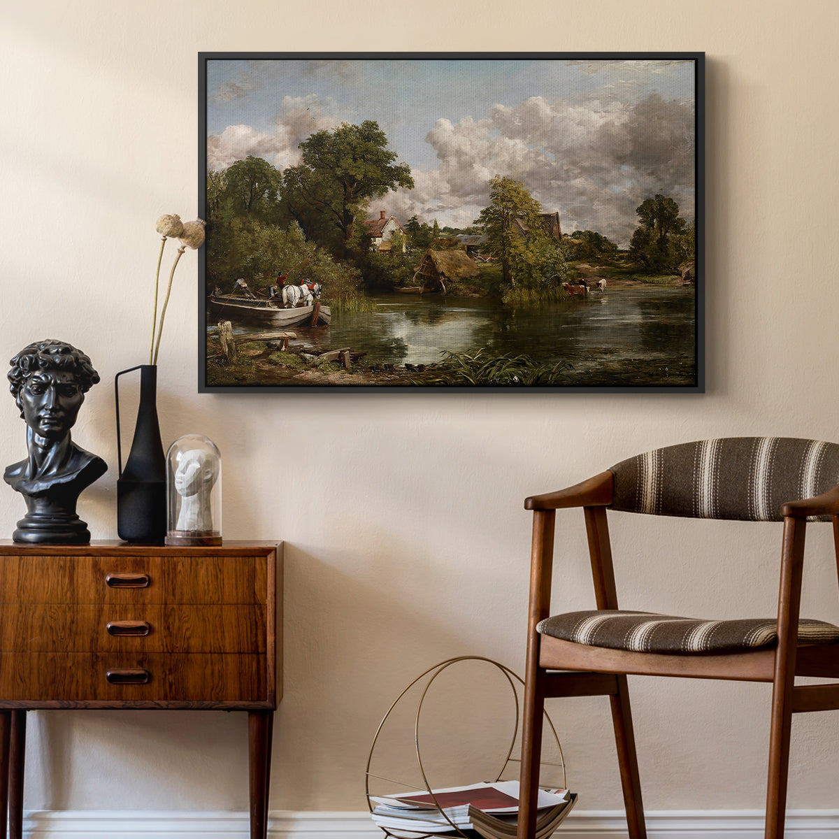 The White Horse, 1819 - Floater Framed Canvas Print