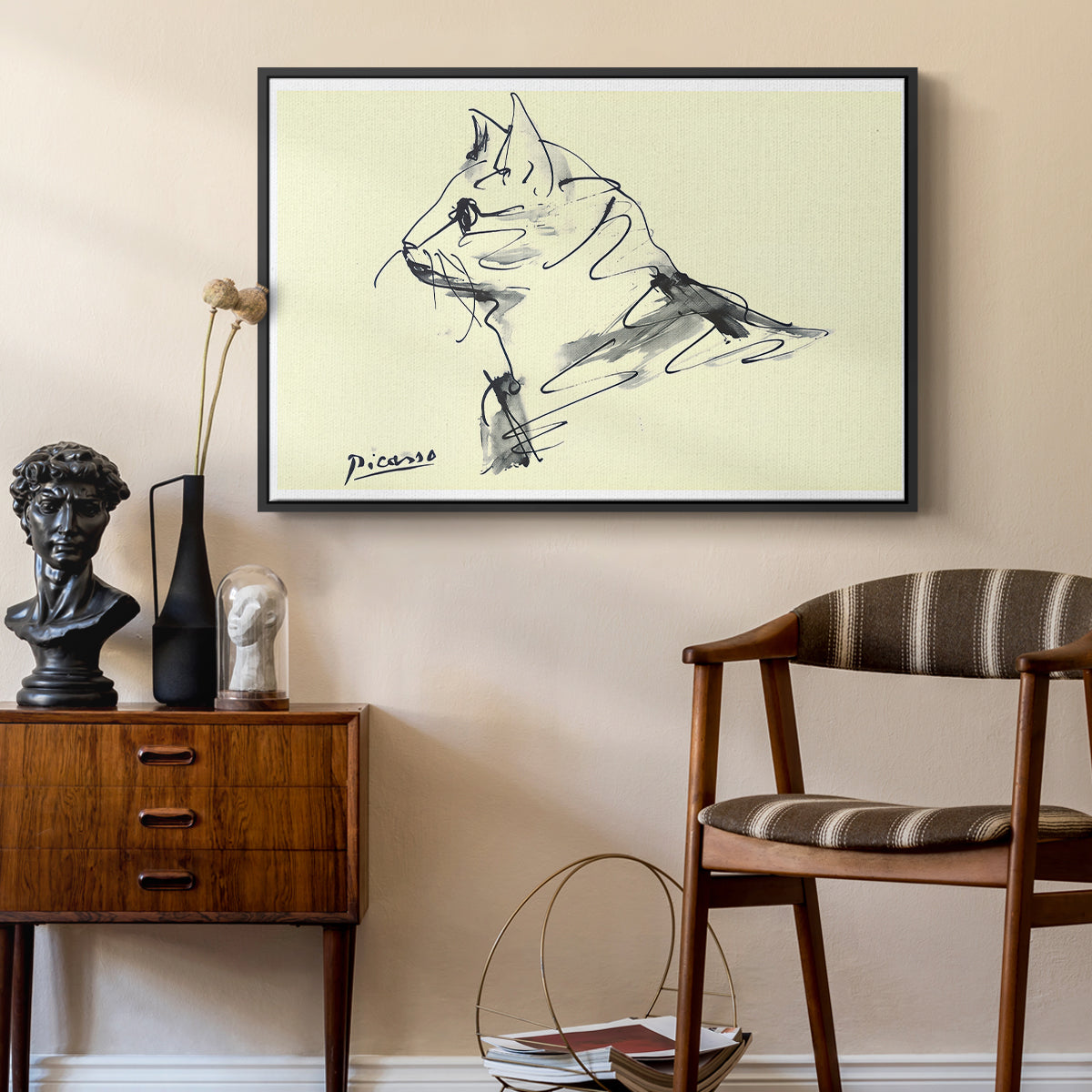 Cat (Le chat), c. 1961 - Floater Framed Canvas Print