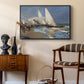 The Beach at Valencia, 1908 - Floater Framed Canvas Print