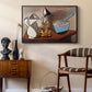 Jug, Candle, and Enamel Pan, 1950 - Floater Framed Canvas Print