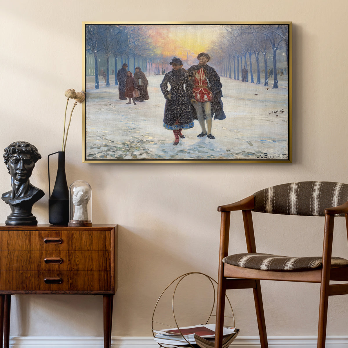 Morning after the Carnival, 1884 - Floater Framed Canvas Print
