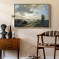 Fresh Breeze on the Norwegian Coast, 1876 - Floater Framed Canvas Print