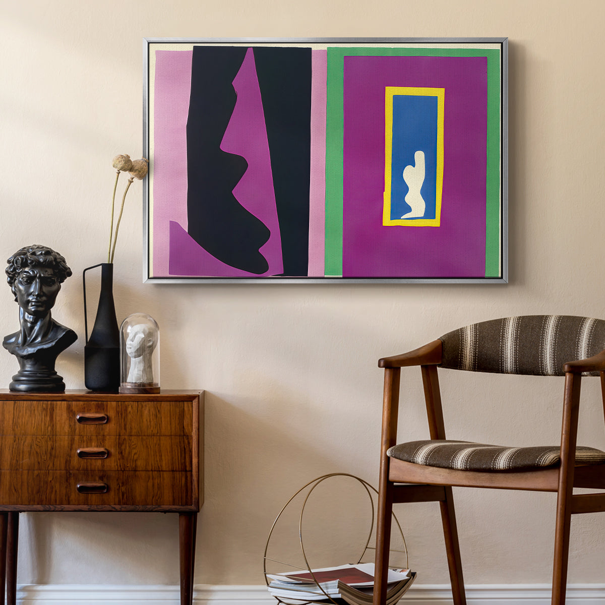 Destiny (Le destin), from Jazz, 1947 - Floater Framed Canvas Print