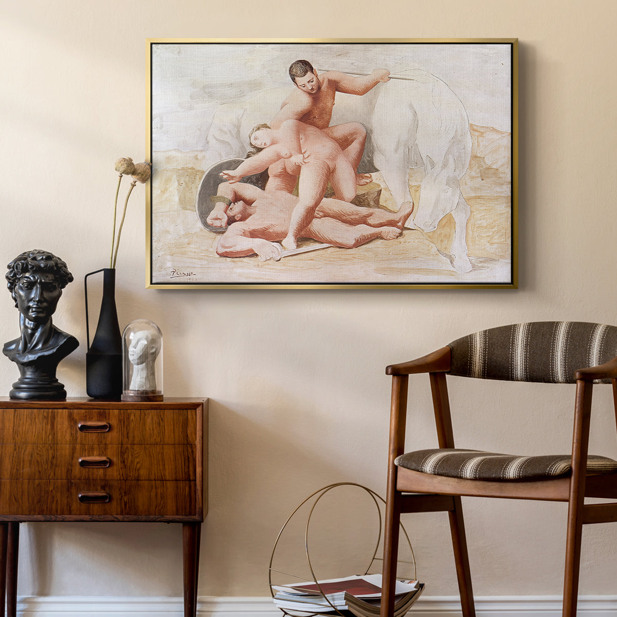 The Abduction, 1920 - Floater Framed Canvas Print