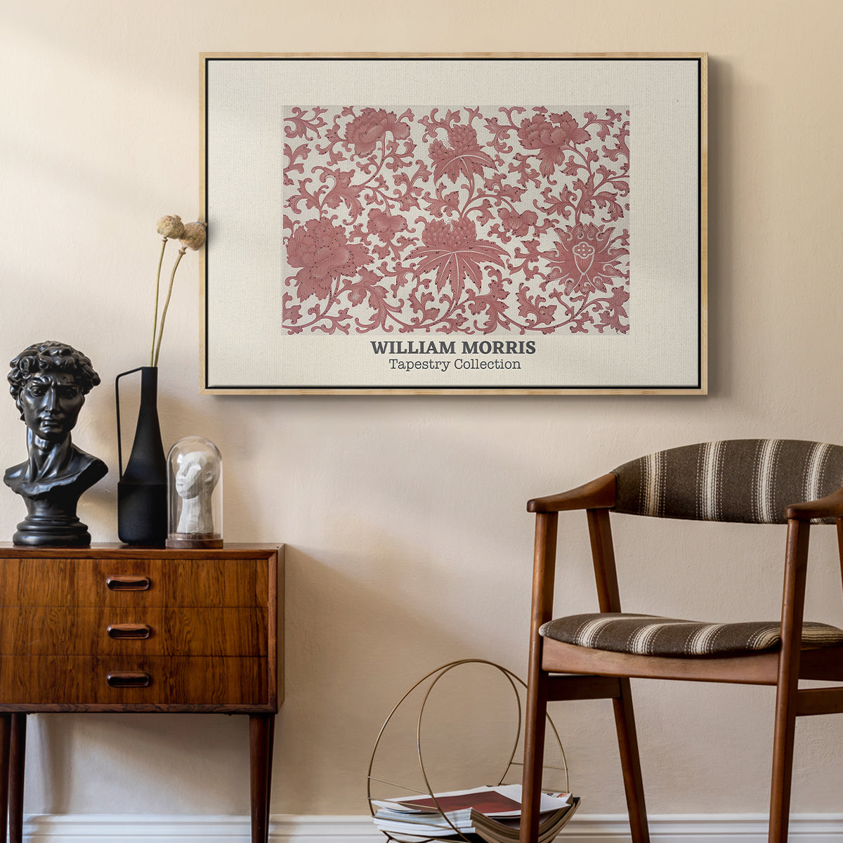 Examples of Chinese Ornament, Pl. XCIII (Morris Inspired), 1867 - Floater Framed Canvas Print