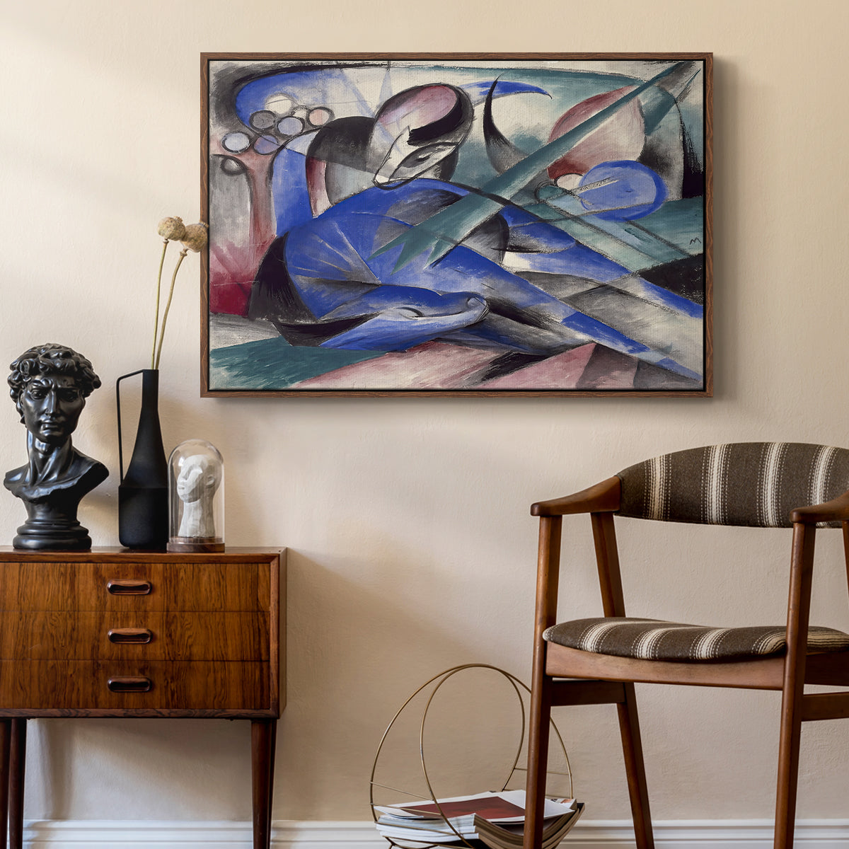 Dreaming Horse, 1913 - Floater Framed Canvas Print