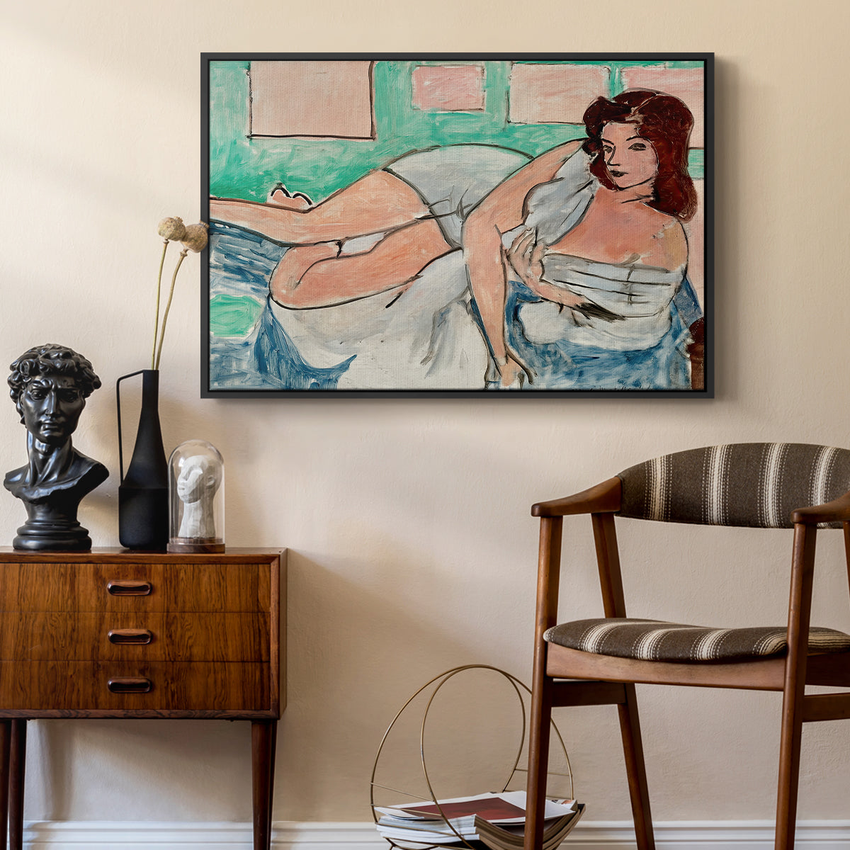 Nude in a Bathrobe (Nu au peignoir), 1941 - Floater Framed Canvas Print