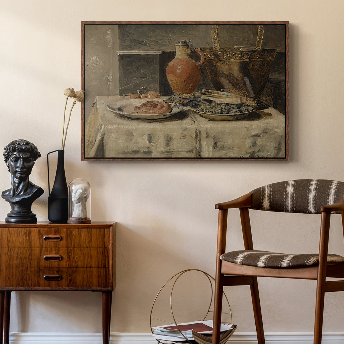 Still Life with Jar, c. 1881-1885 - Floater Framed Canvas Print