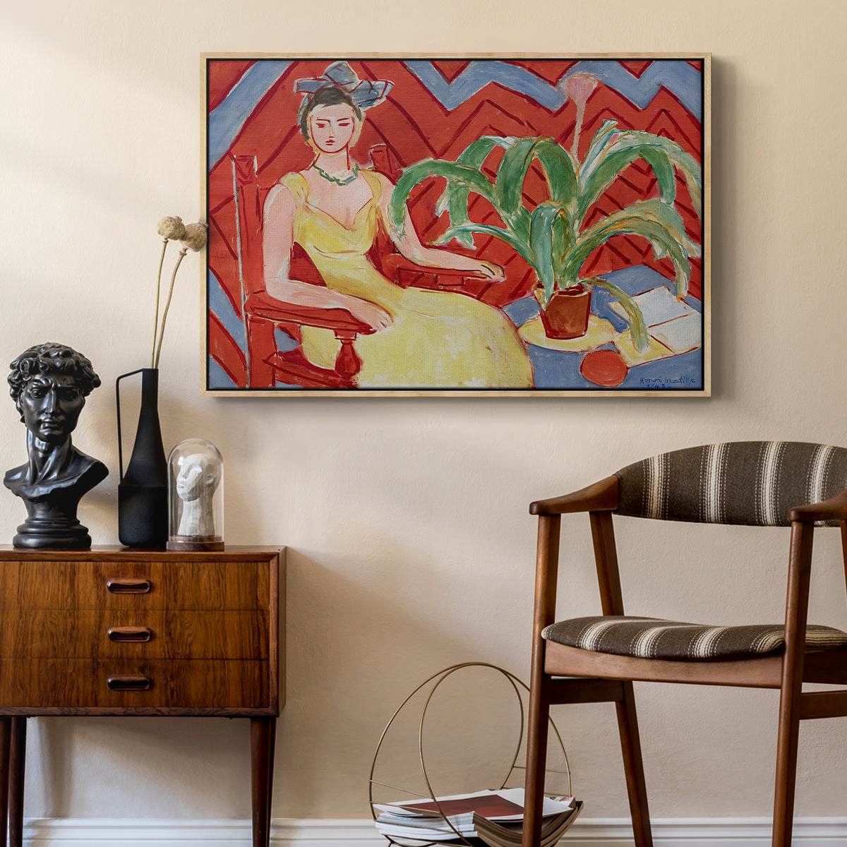 Michaella, 1943 - Floater Framed Canvas Print