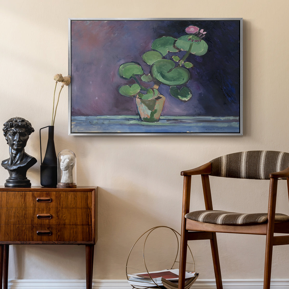 Geranium, 1909 - Floater Framed Canvas Print