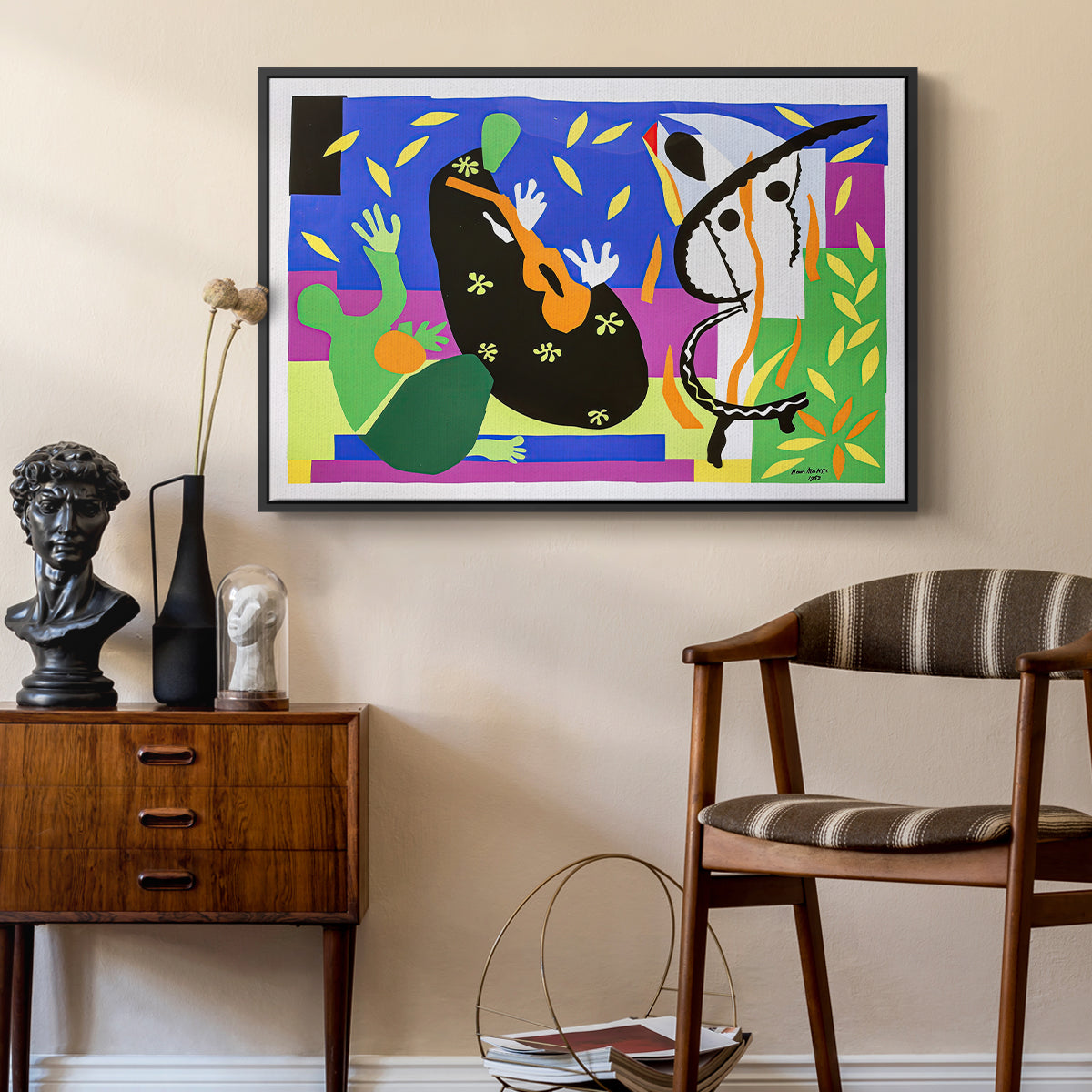 The Sorrows of the King, 1952 - Floater Framed Canvas Print