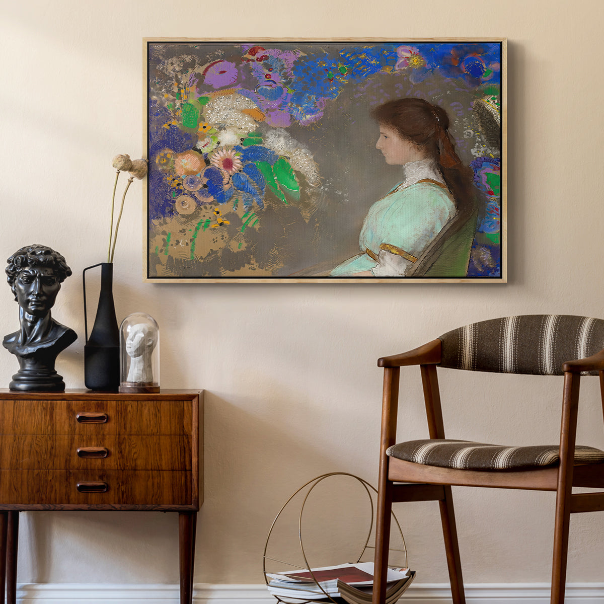 Portrait of Violette Heymann, 1910 - Floater Framed Canvas Print