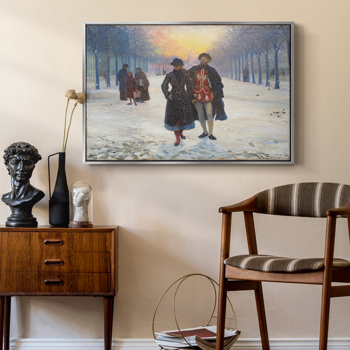 Morning after the Carnival, 1884 - Floater Framed Canvas Print