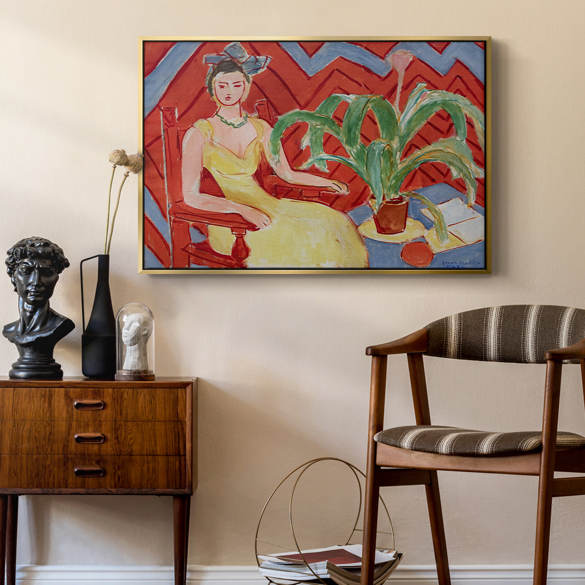 Michaella, 1943 - Floater Framed Canvas Print