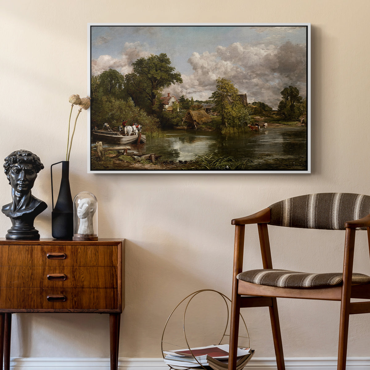 The White Horse, 1819 - Floater Framed Canvas Print