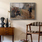 People by a Road, 1893 - Floater Framed Canvas Print
