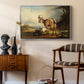 A Goat with Two Kids - Floater Framed Canvas Print