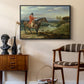 John Levett Hunting at Wychnor, Staffordshire, 1818 - Floater Framed Canvas Print