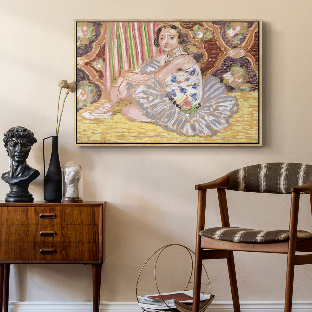 The Dancer (La danseuse), c. 1927 - Floater Framed Canvas Print