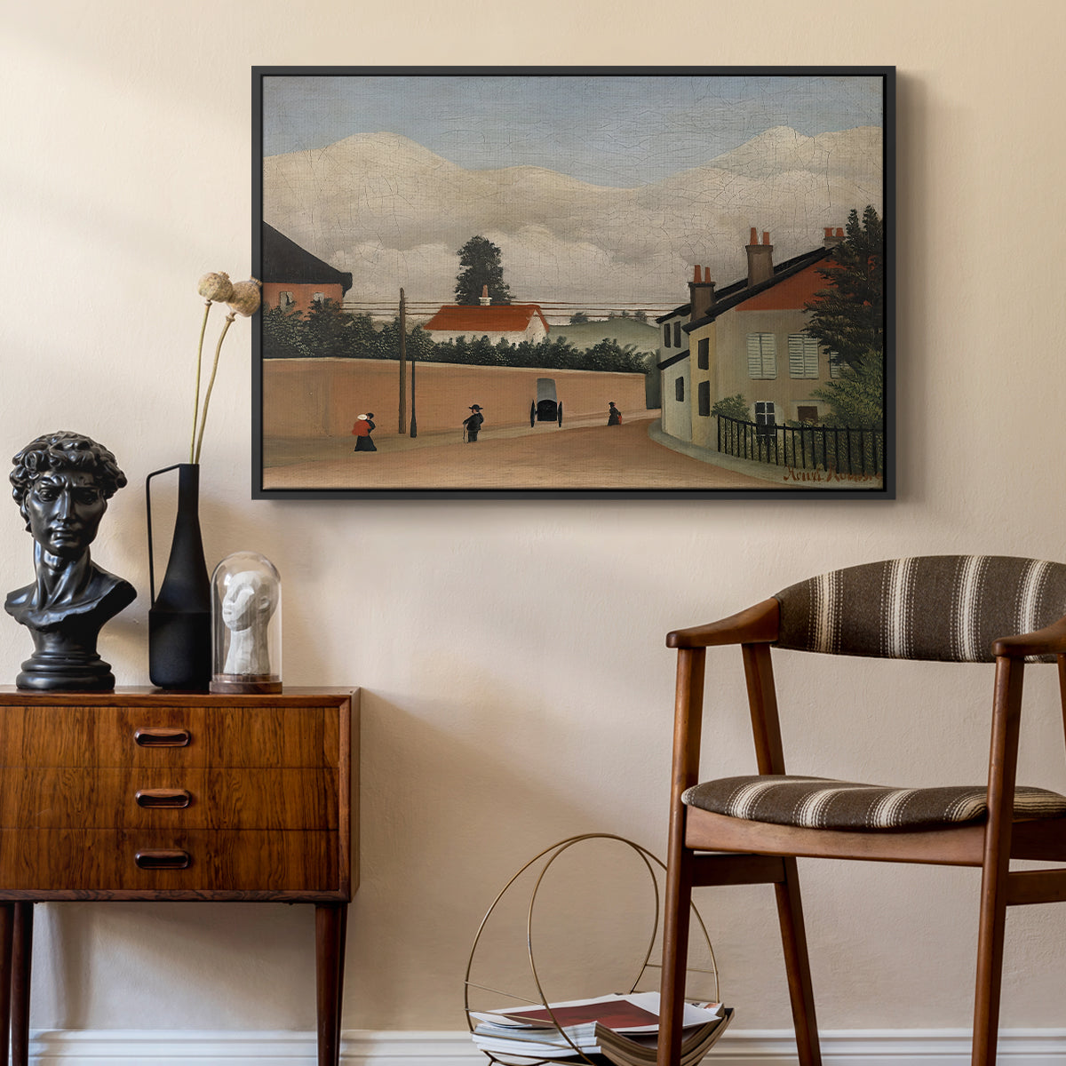 Outskirts of Paris, c. 1906-1910 - Floater Framed Canvas Print