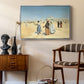 View from the Desert of Cairo with Citadel and Mamluk Tombs in the Background, c. 1889-1890 - Floater Framed Canvas Print