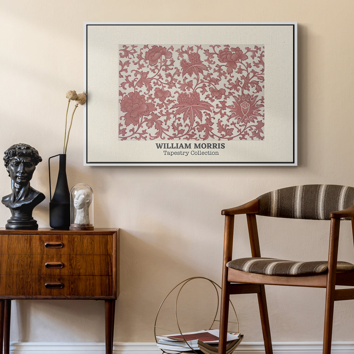 Examples of Chinese Ornament, Pl. XCIII (Morris Inspired), 1867 - Floater Framed Canvas Print