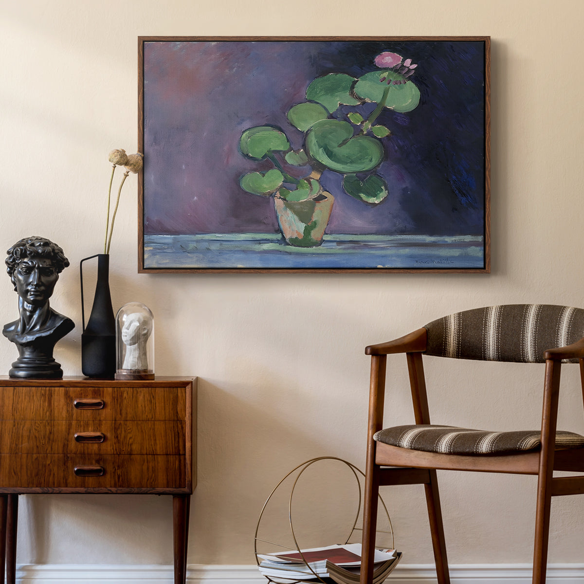 Geranium, 1909 - Floater Framed Canvas Print