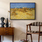 Wheat Field with Sheaves (Harvest in Provence), 1888 - Floater Framed Canvas Print