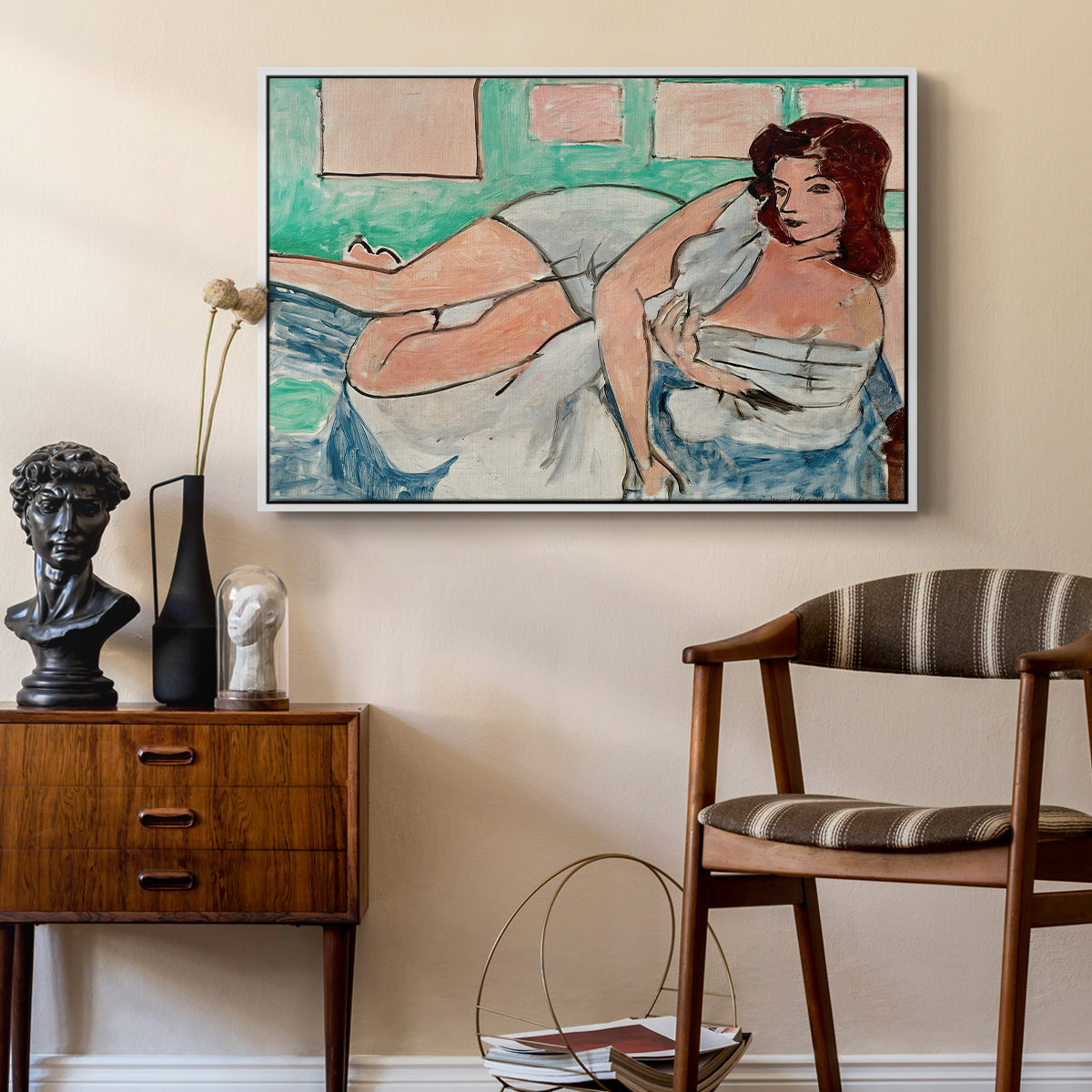 Nude in a Bathrobe (Nu au peignoir), 1941 - Floater Framed Canvas Print