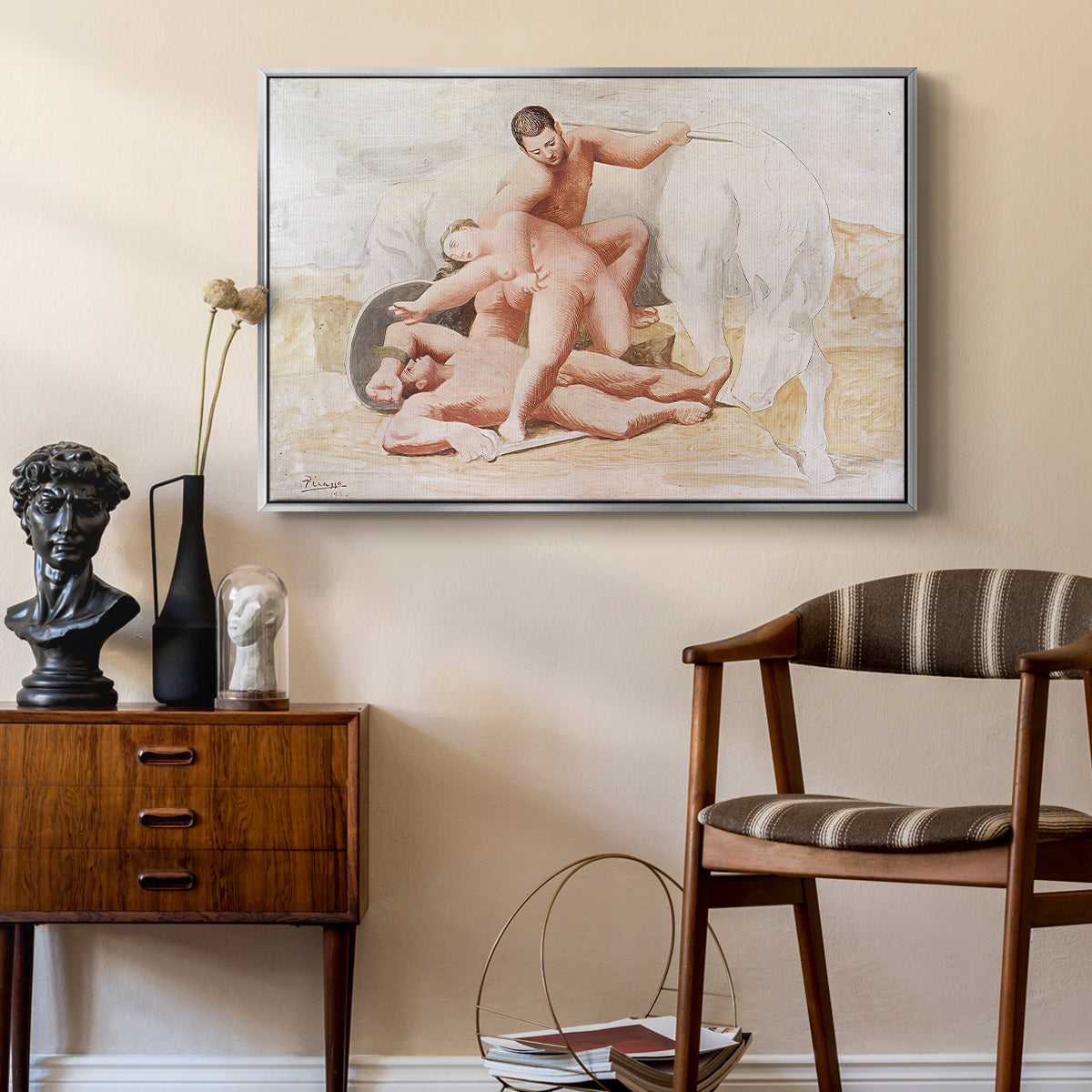 The Abduction, 1920 - Floater Framed Canvas Print