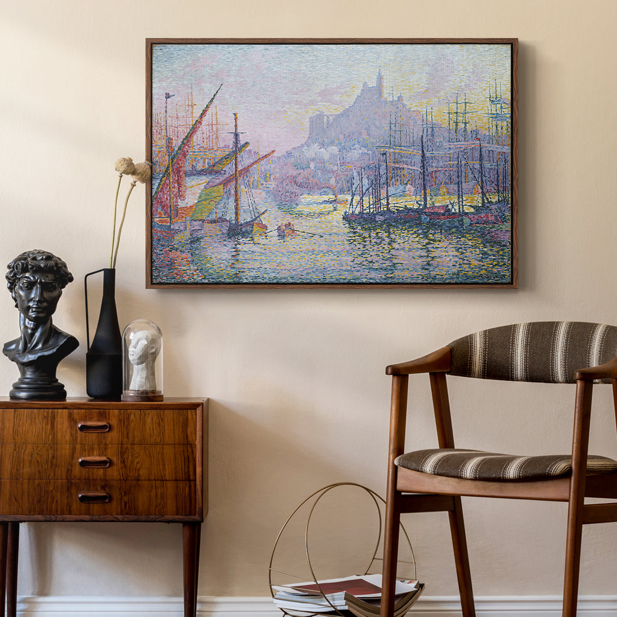 The Port of Marseille, 1905 - Floater Framed Canvas Print