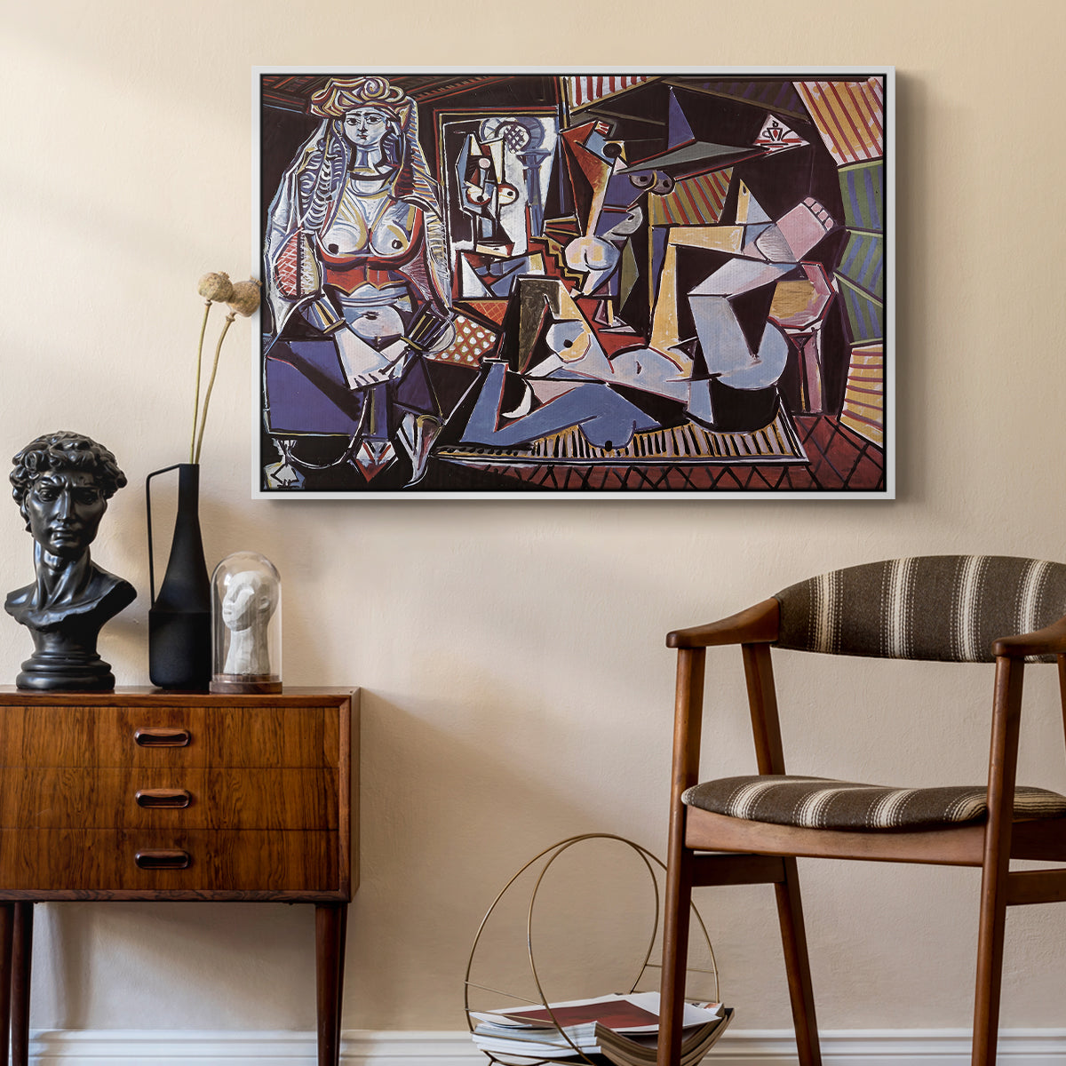 Women of Algiers (Version O), 1955 - Floater Framed Canvas Print