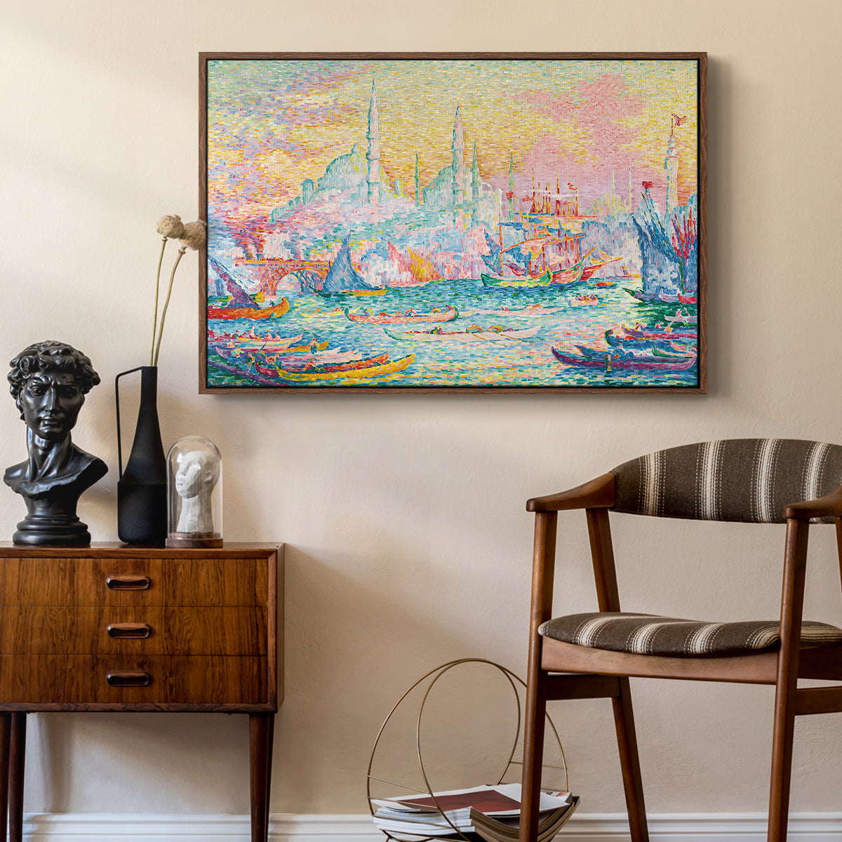 The Golden Horn, Constantinople, 1907 - Floater Framed Canvas Print