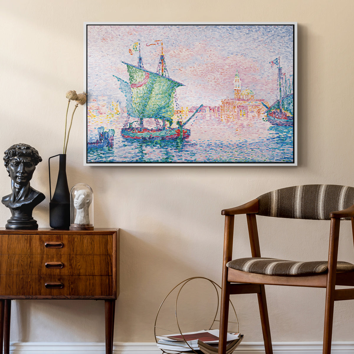 Venice, the Pink Cloud, 1909 - Floater Framed Canvas Print