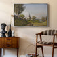 Village Landscape with Church, 1891 - Floater Framed Canvas Print