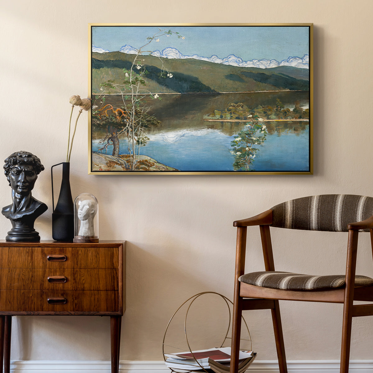 Thunderclouds on the Horizon, 1897 - Floater Framed Canvas Print
