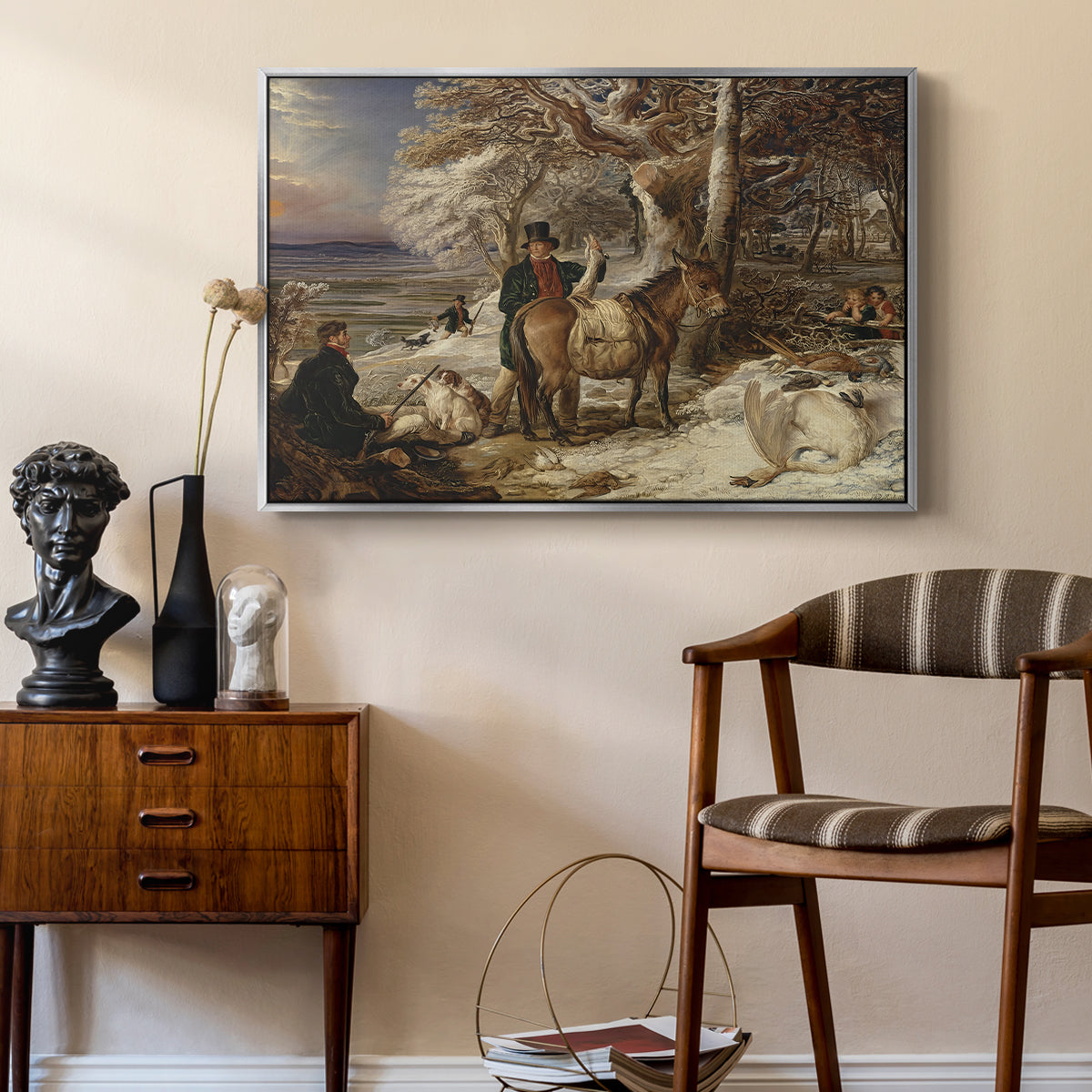 The Day's Sport, 1826 - Floater Framed Canvas Print