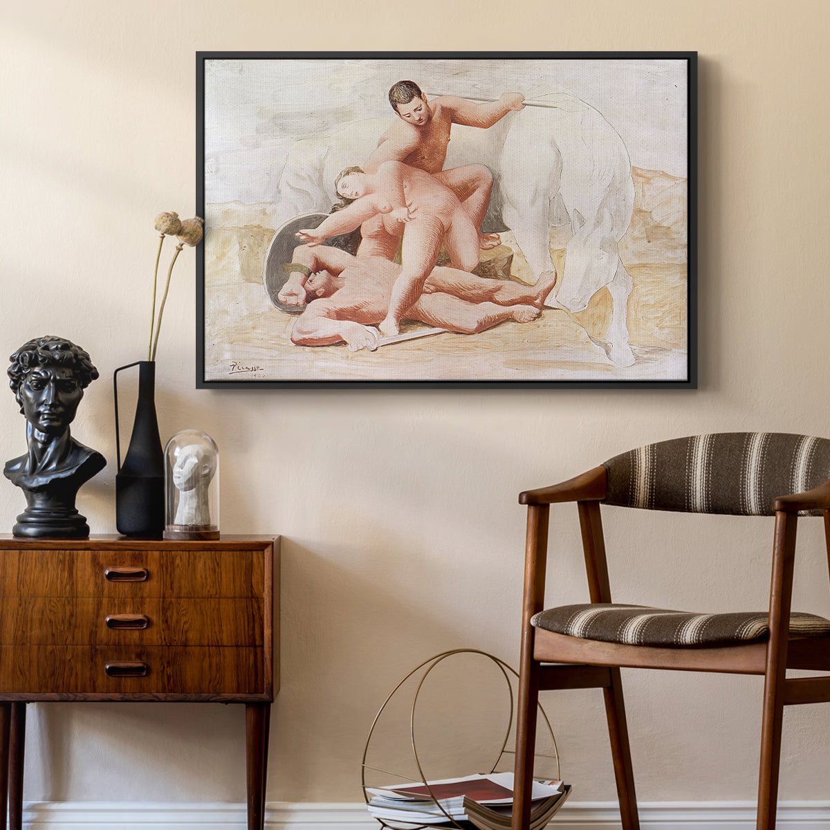 The Abduction, 1920 - Floater Framed Canvas Print